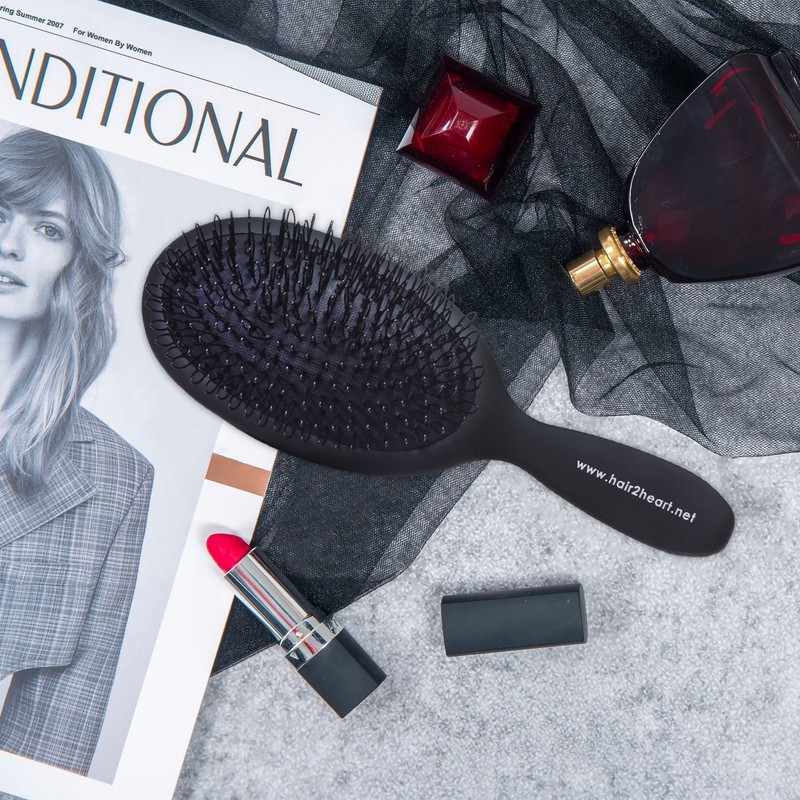 hair2heart Hair Extension Brush for Hair Extensions, Hair Brush without