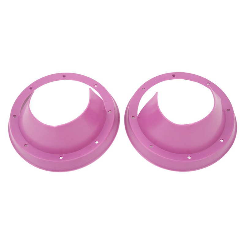 6.5in 2 Pcs Purple Car Speaker Baffle Kits Silicone Horn