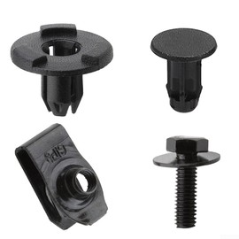 For Nissan Engine Clips with Metal Bolts and Nuts For Qashqai 2014-2020 Undertray Fasteners Kit Car Interior Fittings Retainer Panel Clips(30PCS)