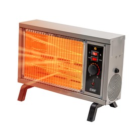 EZ-HEAT Portable Electric Indoor Radiant Wire Element Space Heater with Adjustable Temperature for the Home, Garage, or Workshop, QGW15-550A