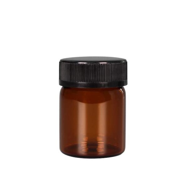 Containers, Brown Blackout Glass Cream Container, 8.5 fl oz (25