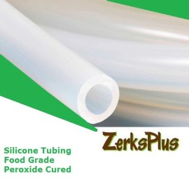 Silicone Tubing 3/32" ID x 5/32" OD Food Grade Peroxide Cured High Temp