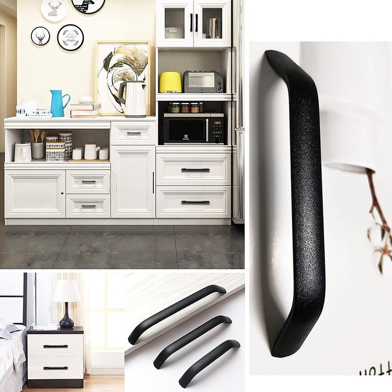 Qrity 2 Units Bow Shaped Cabinet Handles Kitchen Cupboard Drawer