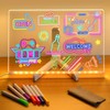 Magic LED Note Board, 7 Color Light-Up Acrylic Memo Board