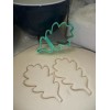 AJT OAK LEAF OUTLINE FALL LEAVES COOKIE CUTTER MADE IN