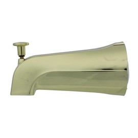 DANCO Universal Tub Spout with Diverter, Polished Brass, 1-Pack (89265)
