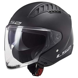 LS2 Helmets Copter Open Face Helmet (Matte Black - Small)