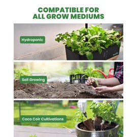 RainPoint Hydroponic Nutrients A&B (800ml in Total), Plant Food A&B for Indoor Hydroponics Growing System, Hydroponics Fertilizer for Growing Vegetables, Fruits, and Flowers