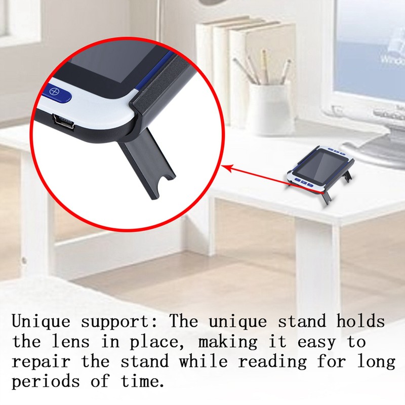 3.5 Inch TFT LCD Digital Magnifier Electronic Reading Aid EU110‑240V