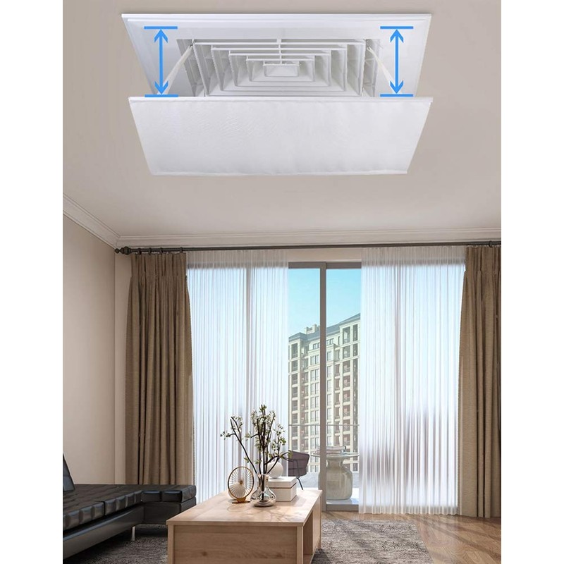 Liveinu Canvas Air Deflector Adjustable Reusable Heat and Air Deflector
