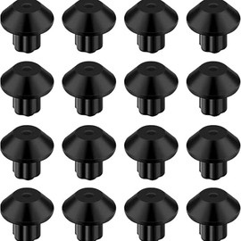 Pack of 16 Stove Grate Rubber Feet, High-Temp Replacement Set | Universal Anti-Slip & Scratch Protection for Gas Range Grates, Compatible with Most Standard 3/16″ Hole Cooktop Burner Grates