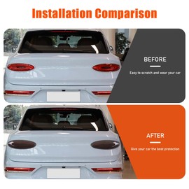 TOYCIDFG Car Tail Light Tinted Cover Trim Compatible with Bentley Bentayga 2021-2023, Car Exterior Accessories