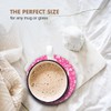 1 x Round Coaster - Name Julia Pink Hearts Love