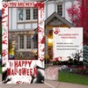 Halloween Decorations Photo Booth Props Bloody Handprint Spooky Blood Drip