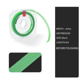 LA MIERE 4mm x 6M Tooth Polisher Dental File, for Teeth Sanding Grinding, Deep Teeth Cleaning, Tooth Polish Abrasive Strip, Oral Care Cleaning Tool(Coarse, 1Box)