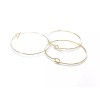 Unbranded 100 pcs. Gold Plated EXTRA LARGE Unbent Wine Charm/Earwire