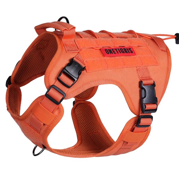 OneTigris Dog Harness Vest with Handle, Military Dog Harness for