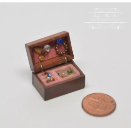 SMA 1:12 Dollhouse Miniature Jewelry Box A168