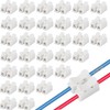 100PCS Push Quick Wire Cable Connector, 10A 220V 2 Pin