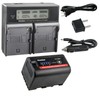 Kastar 1-Pack Battery and AC LCD Dual Fast Charger Compatible