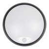 Bright Source Outdoor 10w LED Black Circle Bulkhead Black, IP44,