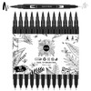 GPLMQ Black Drawing Pens, 12 Pack Felt Tip Markers for