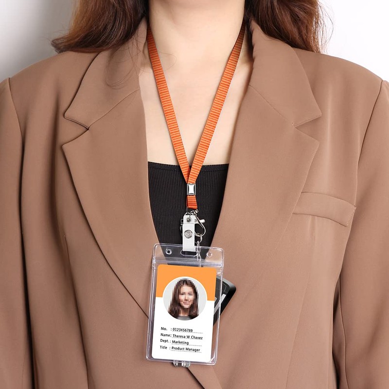 3 Pack Neck Lanyard with ID Badge Holder, Office Strap