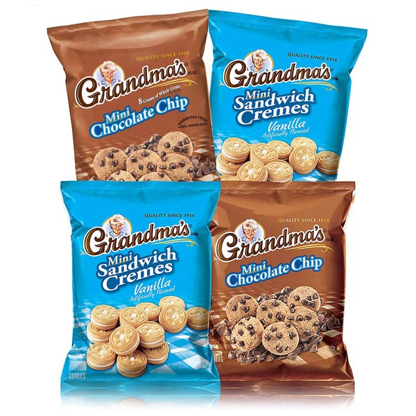 Grandma's Mini Cookies, 2 Flavor Variety Pack of 30