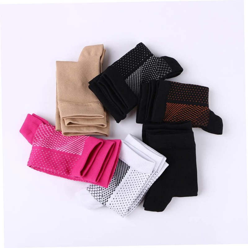 Baluue 6pairs Ankle Support Socks for Plantar Fasciitis Compression Socks