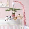 The Peanutshell Crib Mobile for Girls - Soft Pink Musical