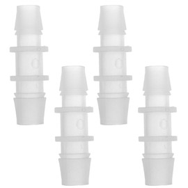 VekAuto 4pcs Vacuum Tubing Connector 7/16" to 3/8" I Shaped Vacuum Tubing Connector Car Plastic Clear