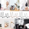 3 Pack Plate Stands for Display,4.5 Inch Picture Stand Black
