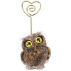 TUMBEELLUWA Owl Statue Table Number Holders for Centerpiece, Crystal Animal