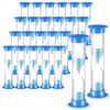 24 Pcs Sand Timer Kids Hourglass Acrylic Covered Clock Toothbrush