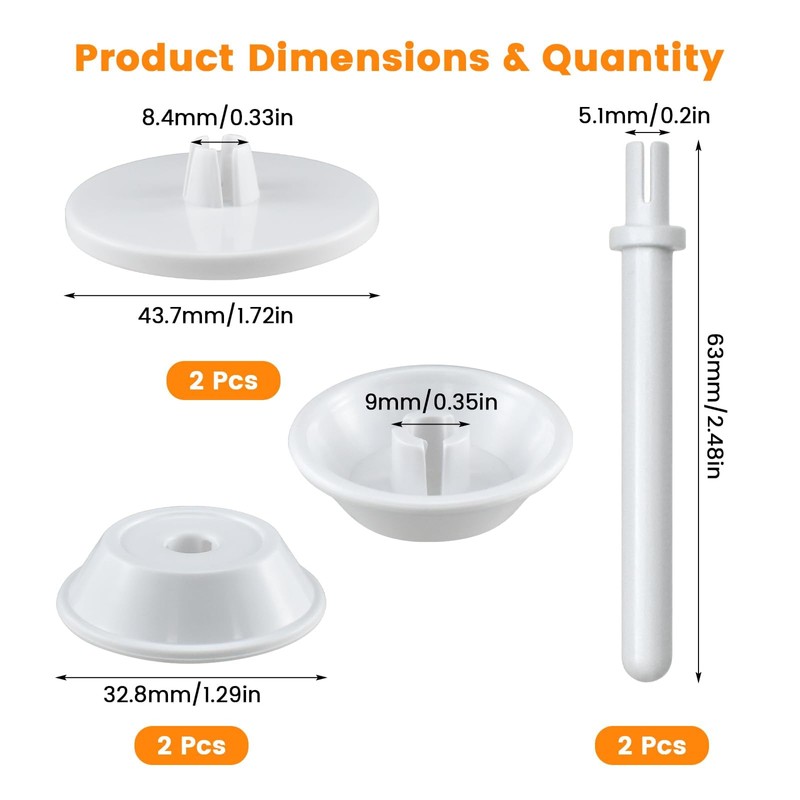 MARRTEUM 2 Set Spool Pin Cap Cover Kit | Thread