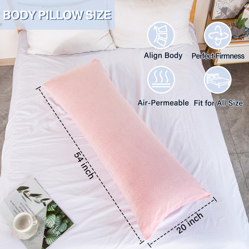 1 MIDDLE ONE Body Pillow, Memory Foam Body Pillows for