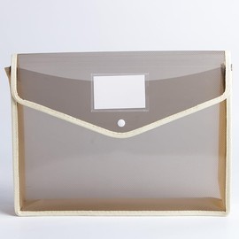 b Organizador de documentos con botón, bolsa de documentos transparente impermeable, carpeta de archivos ampliable con letra A4 para organización de  
