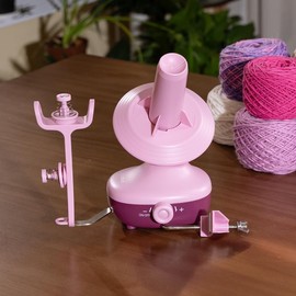 Electric Yarn Winder Mini for Crocheting & Knitting, Compact Yarn Cake Winder with Strong Tension:_Purple