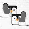 Novelty Funny Penguin Oven Mitts and Pot Holders Sets of