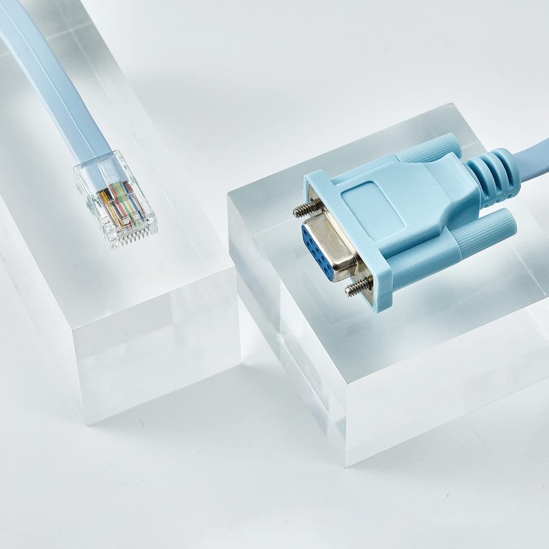 RJ45 to DB9 Console Cable, 1.8m/6ft RS232 to RJ45 Console