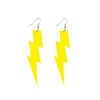80s 90s Neon Earrings Fluorescence Retro Acrylic Lightning Drop Dangle
