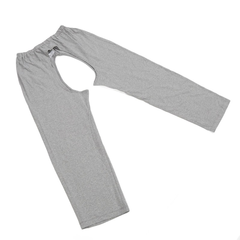 Urinary Incontinence Care Pants Front Rear Crotch Opening Elderly Nursing