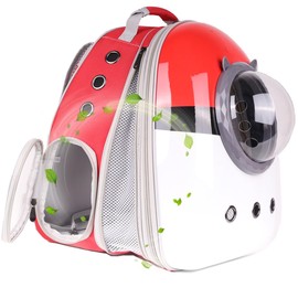 Front Expandable Cat Backpack Carrier Large Cat Backpack Fits Up to 20 lbs, Backpack for Cats Kitten Small Puppy, Airline Approved Cat Bubble Backpack, Space Capsule Astronaut Backpack Carrier