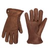 OLSON DEEPAK Leather Gardening Gloves for Women, Work Gloves, Cowhide