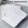 SUQ 4PCS File Storage Box, A4 File Portable Project Case,