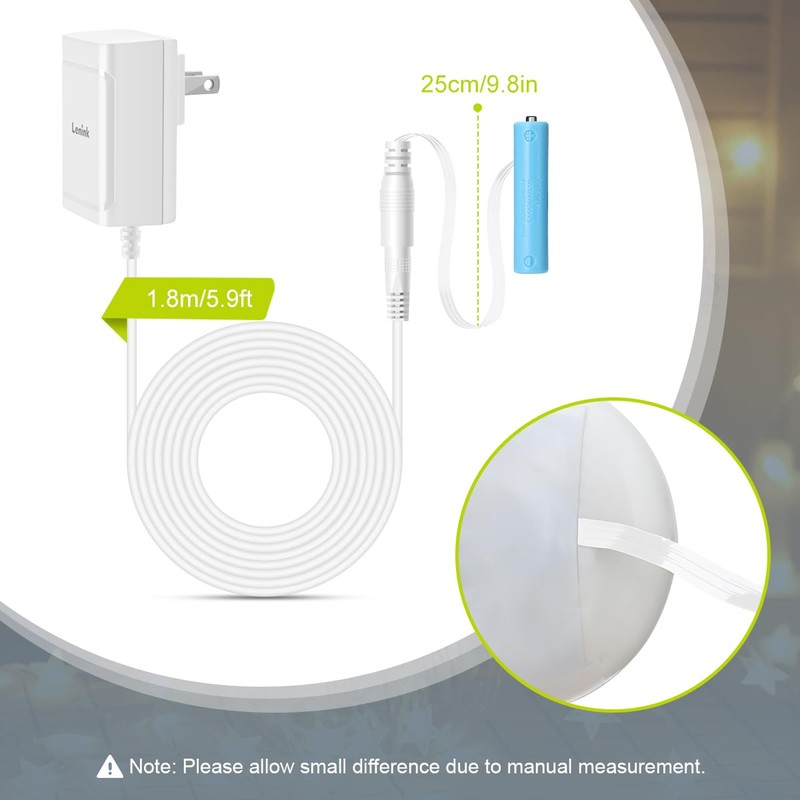 Lenink AC Power Supply Adapter for AAA Battery,Replace 3 AAA