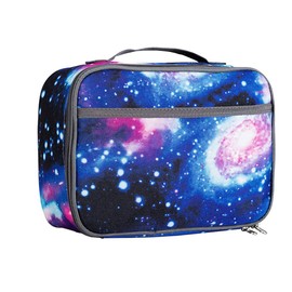 Galaxy Space Lunch Box Bag Insulated Tote Bag Water Resistant Cooler Carry Bag Working School Picnics Food Storage Bag for Women Man Girl Boys