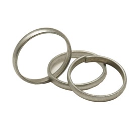 Lohe Ka Challa Pack of 3 Kale Ghode Ki Naal Iron Ring Made up of Black Horse Shoe Iron Ring for Lord Shani Dosh Upay Nivaran ShanRing Made of metal extracted from Black Horse's Shoe LKC1, Iron, iron