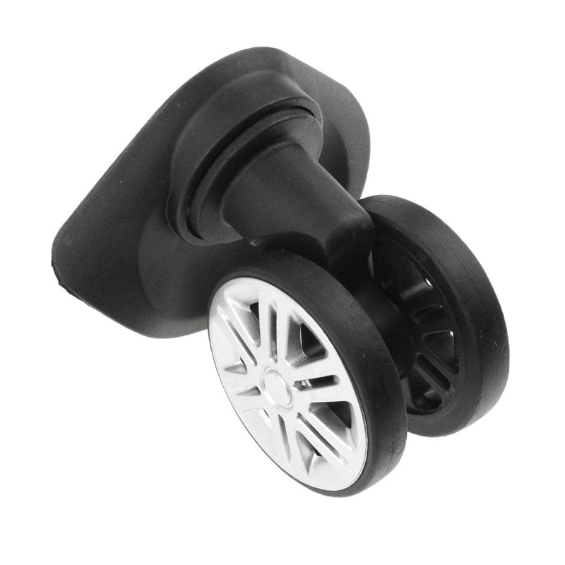 Baoblaze 2 Pieces Black Replacement A19 Dual Roller Wheels Luggage