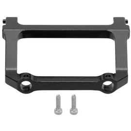 RC Front Bumper Mount Aluminium Alloy Wear?Resistant Front Plate Bumper Mount for Axial SCX24 C10 1/24 RC Car(Black)
